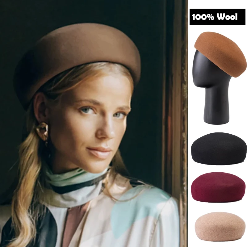 Women'S Accessories Go Outdoors - Women's Luxury 100% Wool Elegant Beret