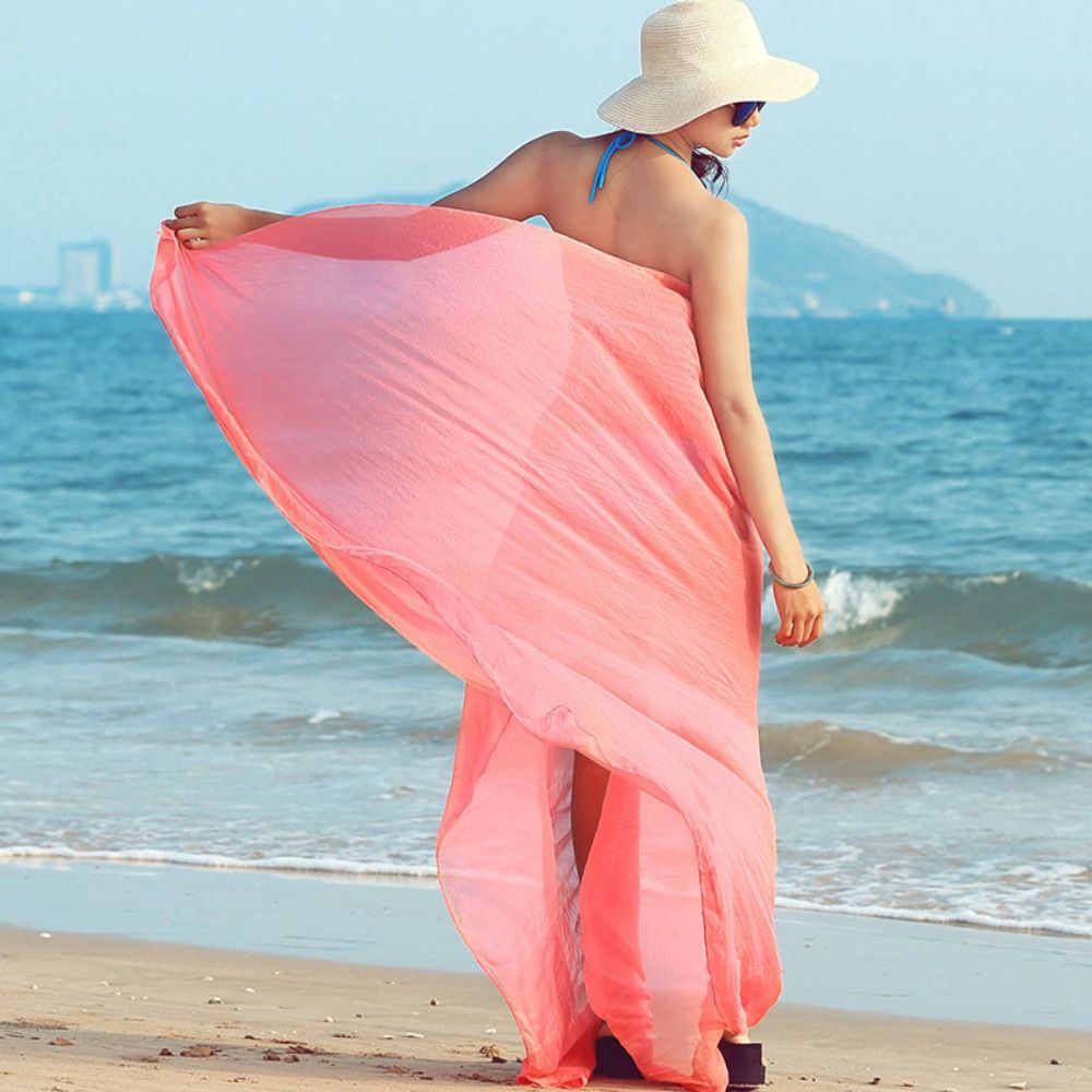 Women'S Korean Accessories - Scarf Accessories Solid Color Bikini Cover