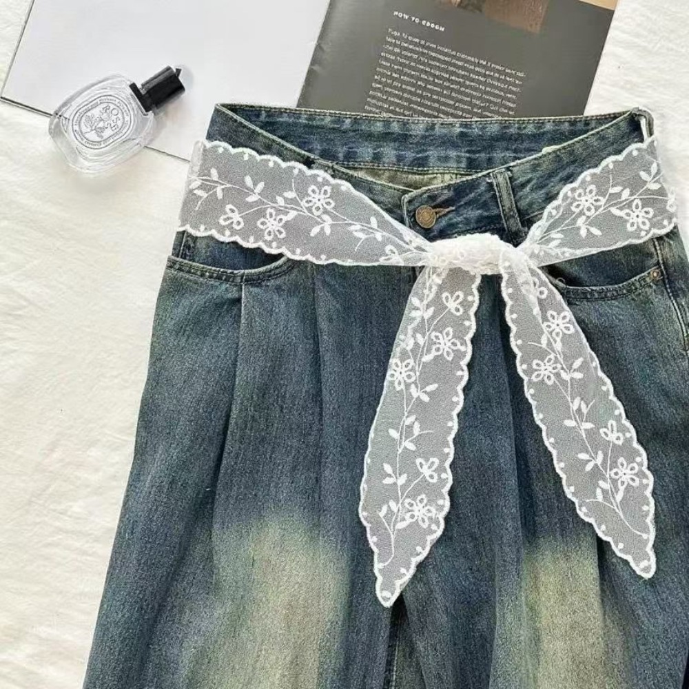 Accessories Woman - Sweet White Lace Belt for Women