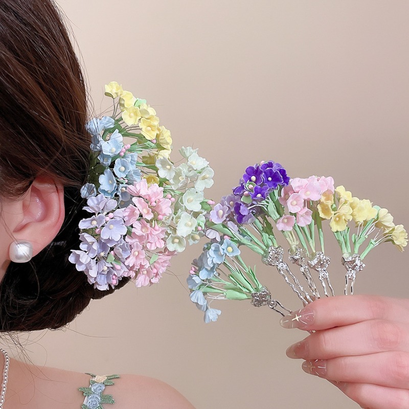 Women'S Vacation Accessories - 6 Colors Bohemian Artificial Hydrangea Flower