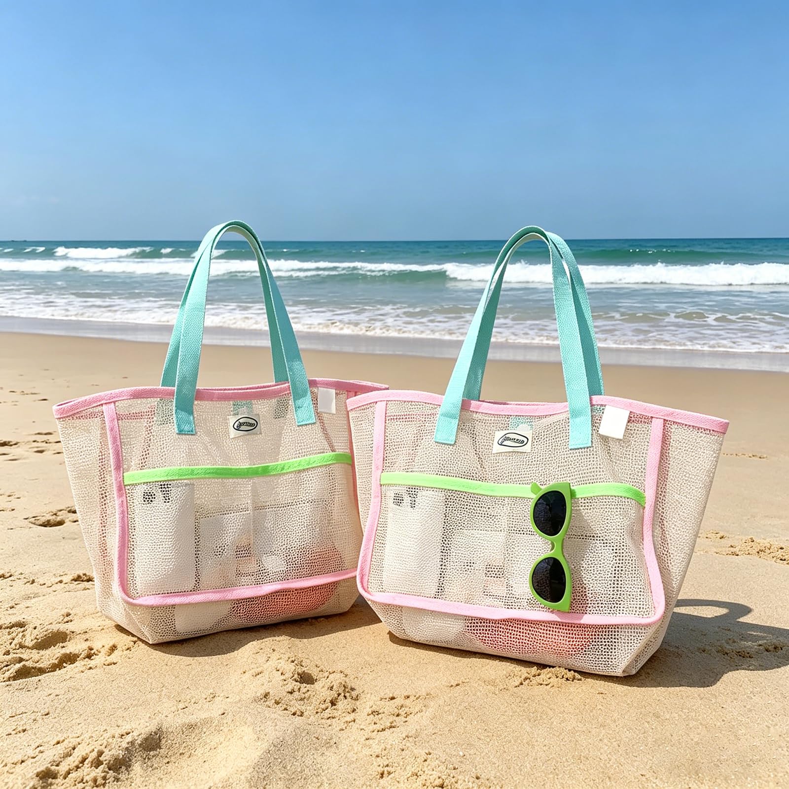 Accessories Woman - Beach Bags for Women Colorful Foldable