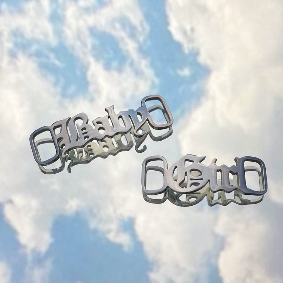 Women Accessories Name In English - Stainless Steel Custom Name Shoe buckle