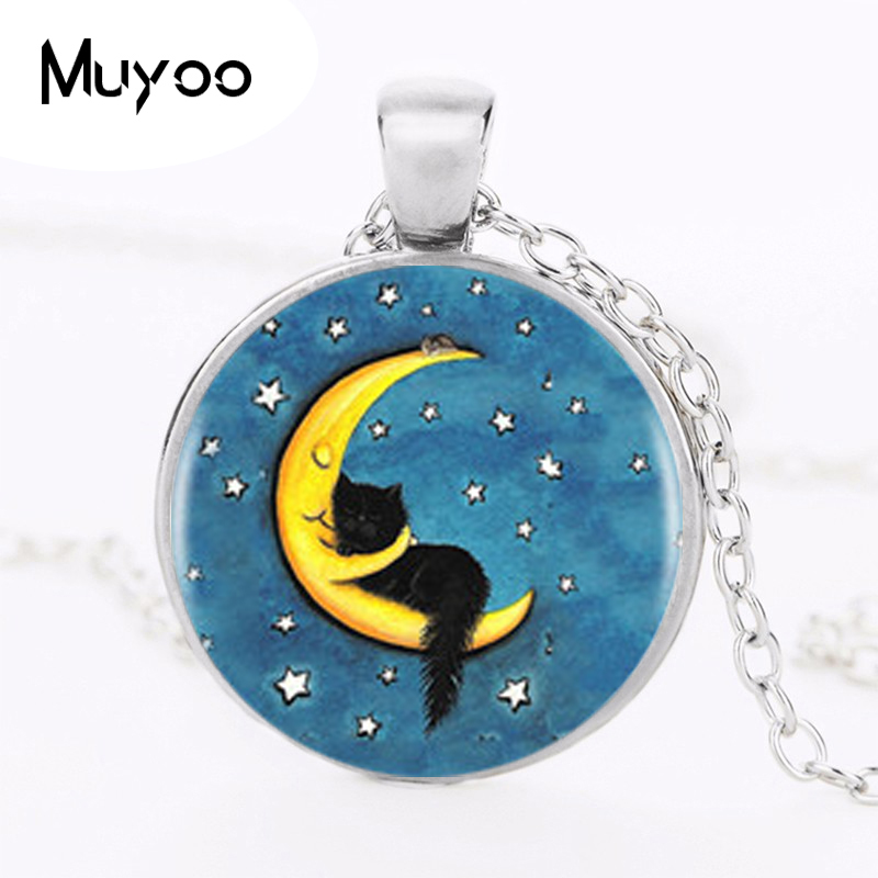 Black Cat Logo Pendant Necklac - Women Jewelry Accessories For Black Dress review and price