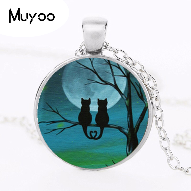Black Cat Logo Pendant Necklac - Women Jewelry Accessories For Black Dress review and price
