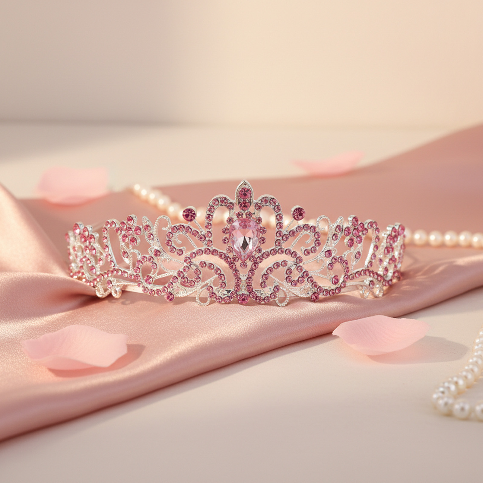 Elegant Bridal Crown Sparkly R - Women Accessories For Wedding review and price