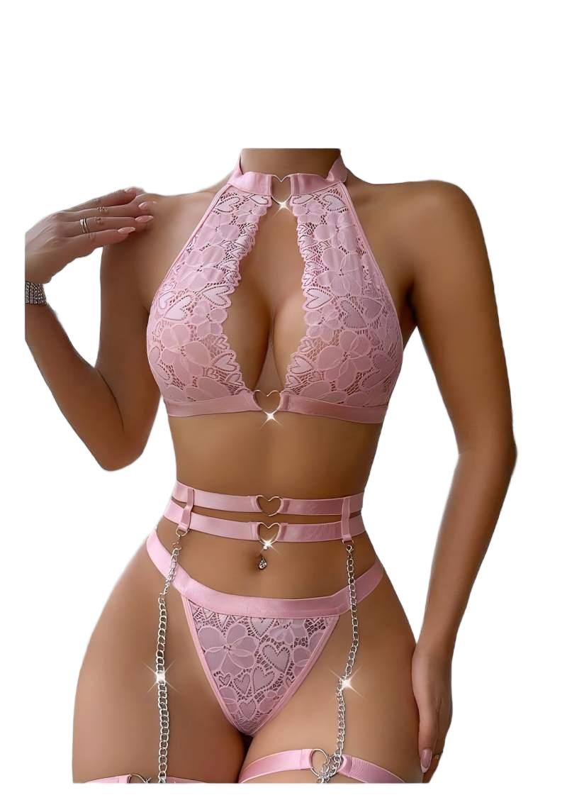 Sexy Lingerie Set Push Up Lace - Accessories Woman review and price