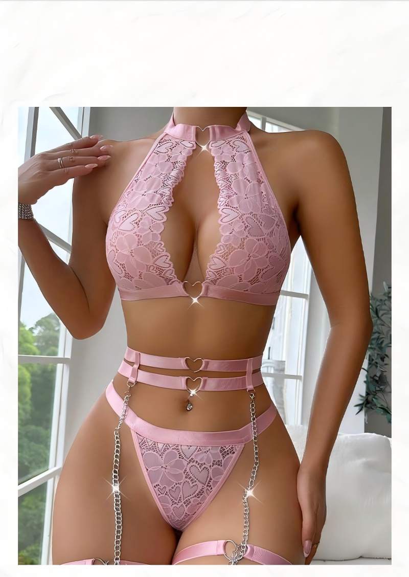 Sexy Lingerie Set Push Up Lace - Accessories Woman review and price