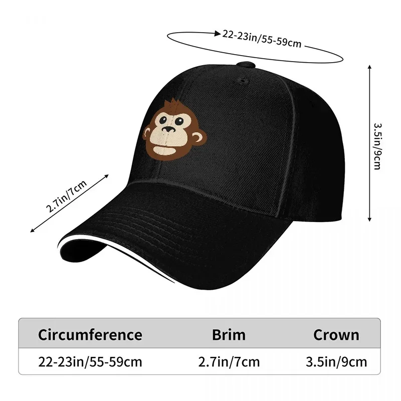 New Monkey Face Logo Baseball  - Women Accessories Logo Design review and price