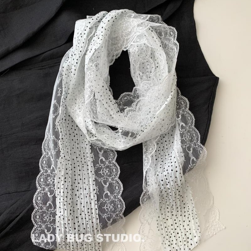 French Retro Long Stripe Polka - Women'S Korean Accessories review and price