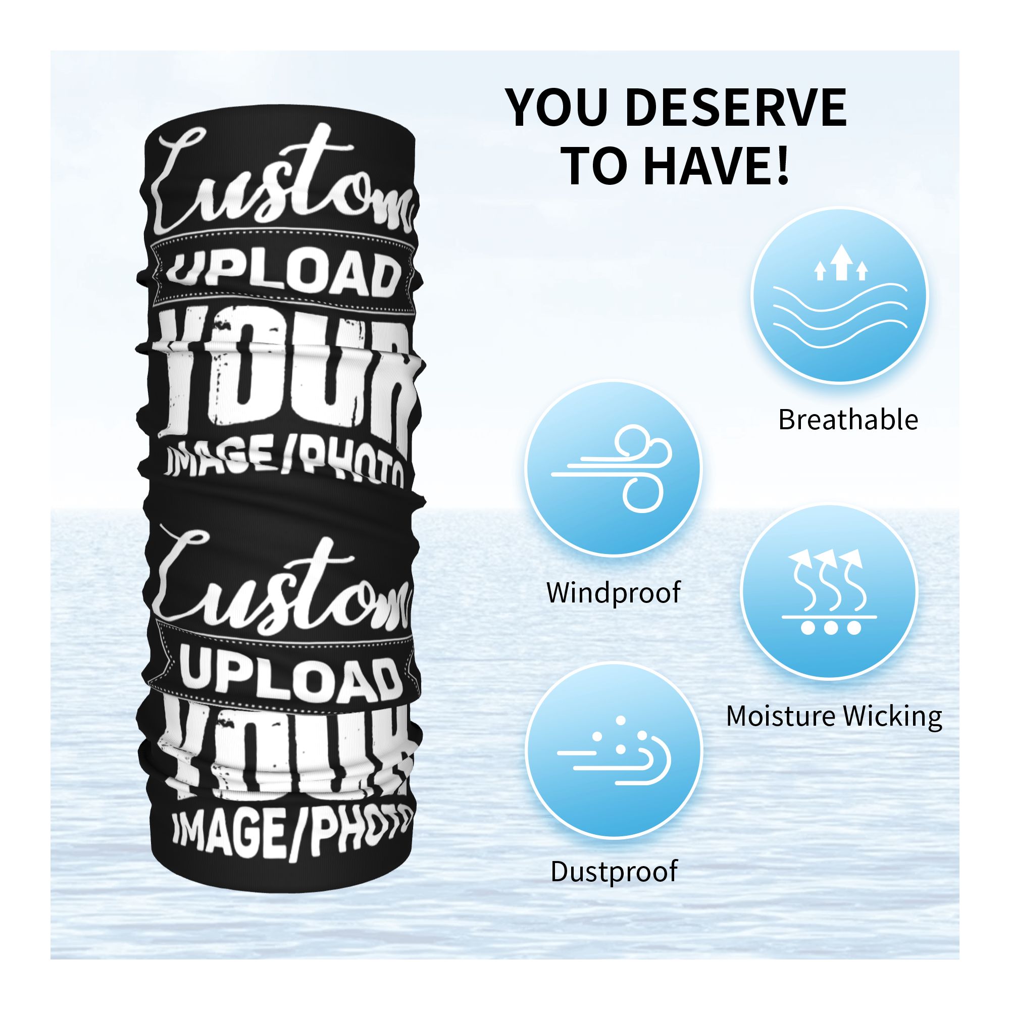 Custom Your Design Here Bandan - Women Accessories Logo Design review and price
