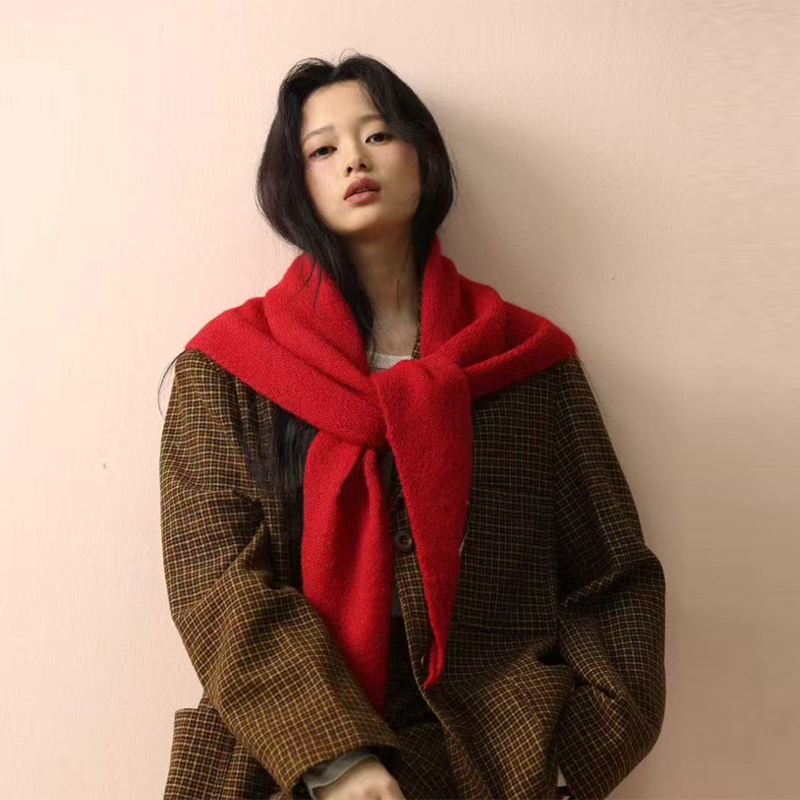 Korean Wool Knitted Triangle S - Women'S Korean Accessories review and price