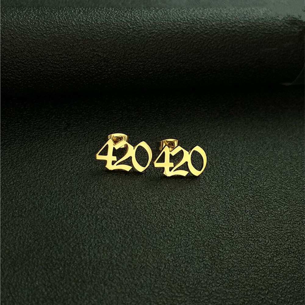 Custom Old English Number Stud - Women Accessories Name In English review and price