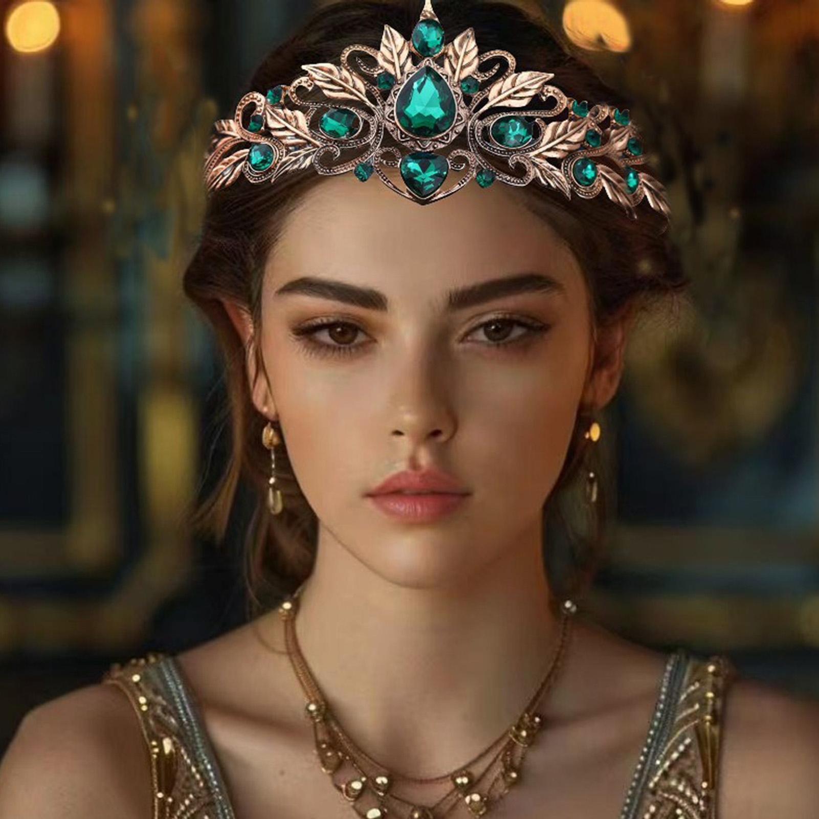 Baroque Style Round Tear Drop  - Women Accessories For Wedding review and price