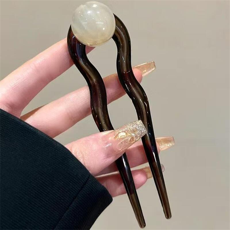 Fashion Colored Pearl U-Shaped - Women Accessories Trending review and price
