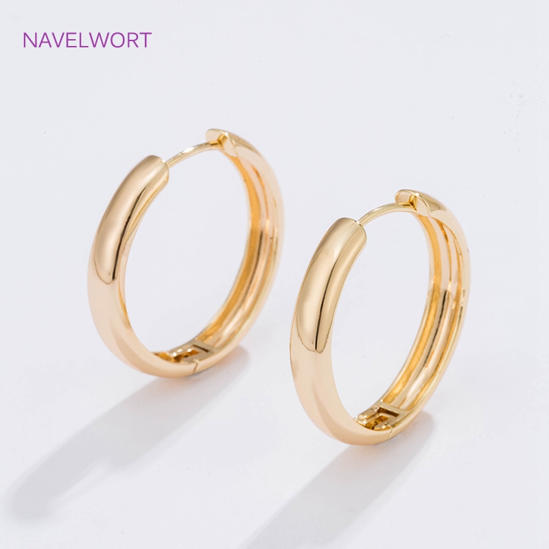 6 Sizes Gold Plated Circle Hoo - Women Accessories Earrings review and price