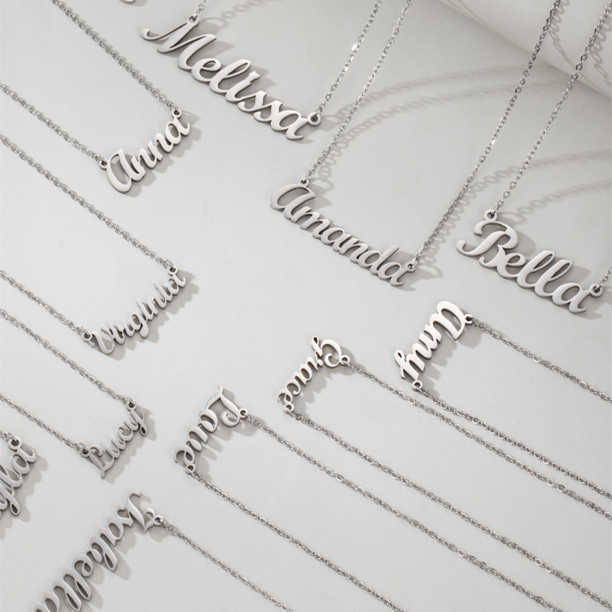 1 Steel English Name Necklace, - Women Accessories Name In English review and price