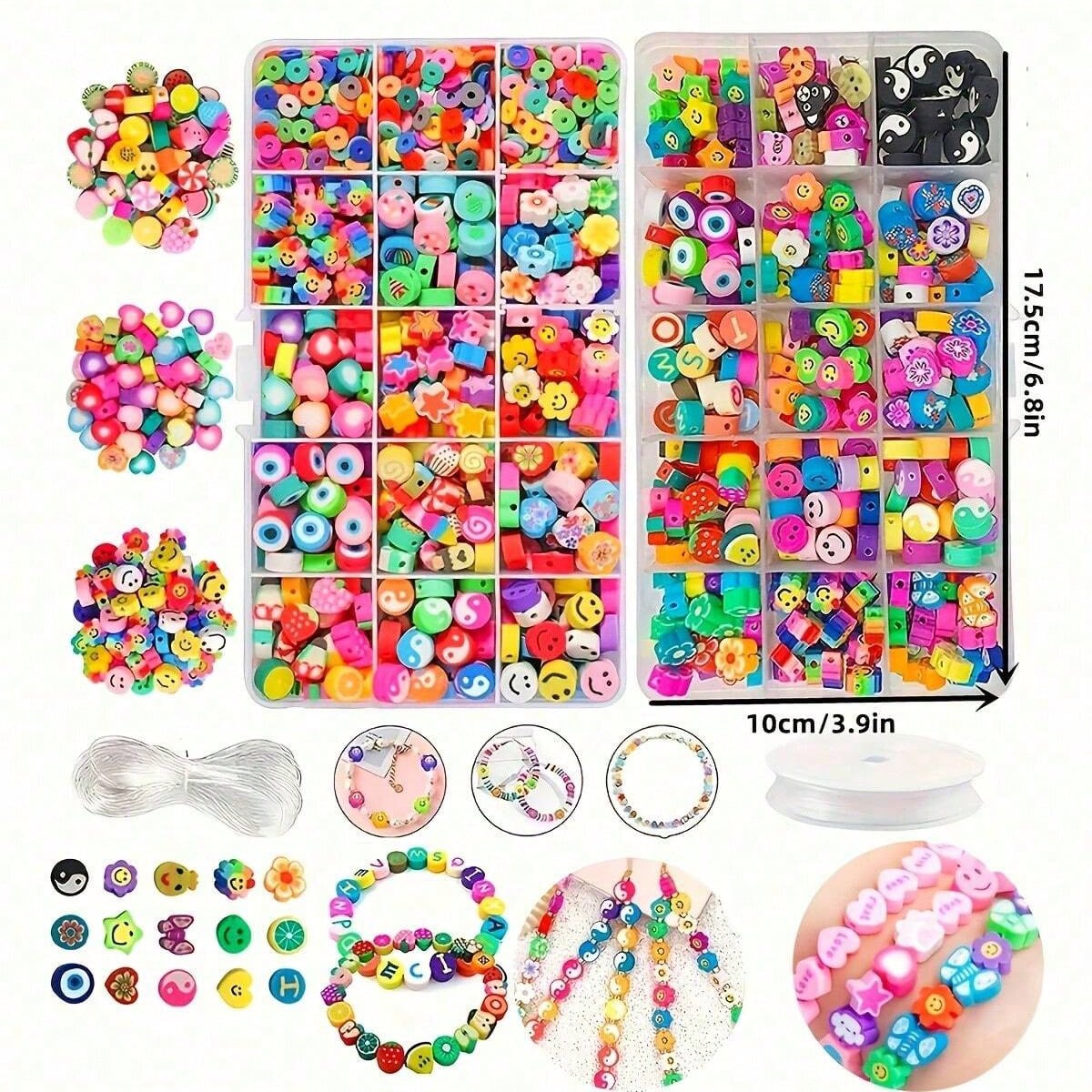 1450/1200/250pcs Polymer Clay  - Women Accessories Bracelet review and price