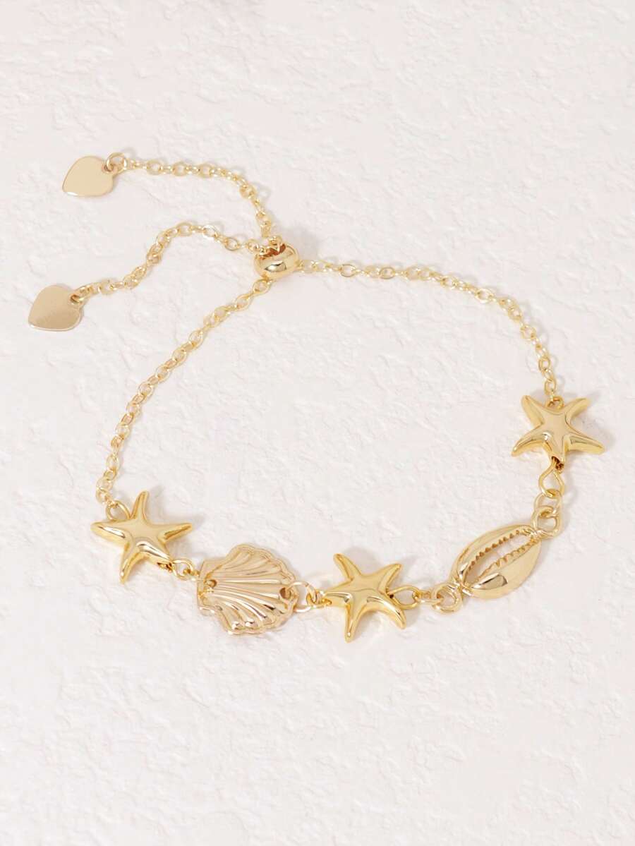 1pc Bohemian Ocean Shell, Star - Women Accessories Bracelet review and price