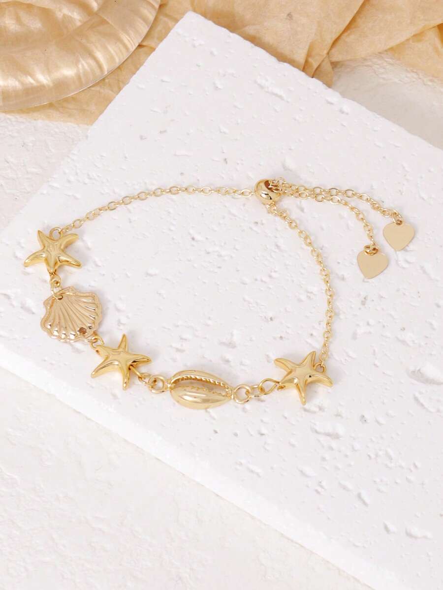 1pc Bohemian Ocean Shell, Star - Women Accessories Bracelet review and price