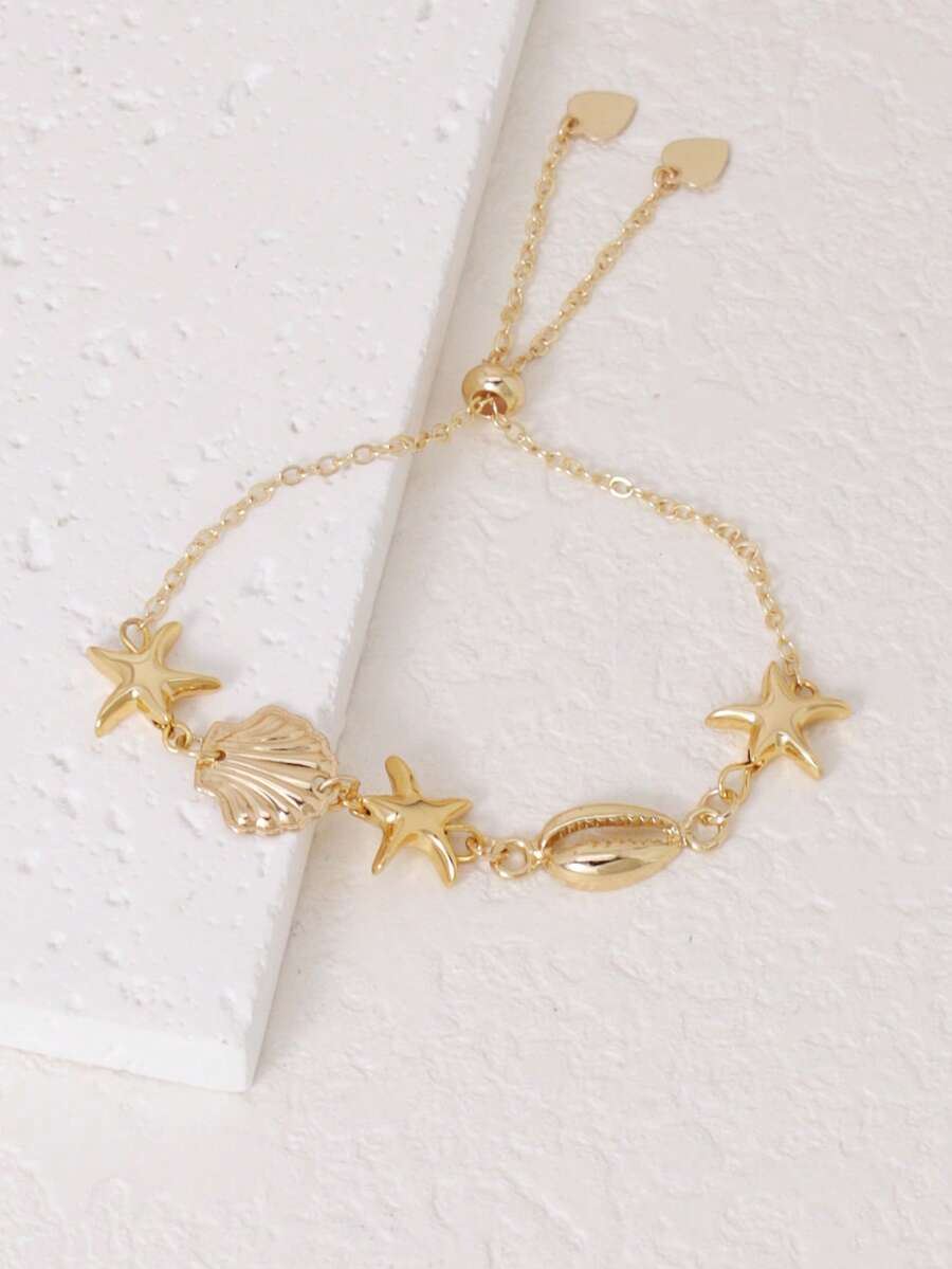 1pc Bohemian Ocean Shell, Star - Women Accessories Bracelet review and price