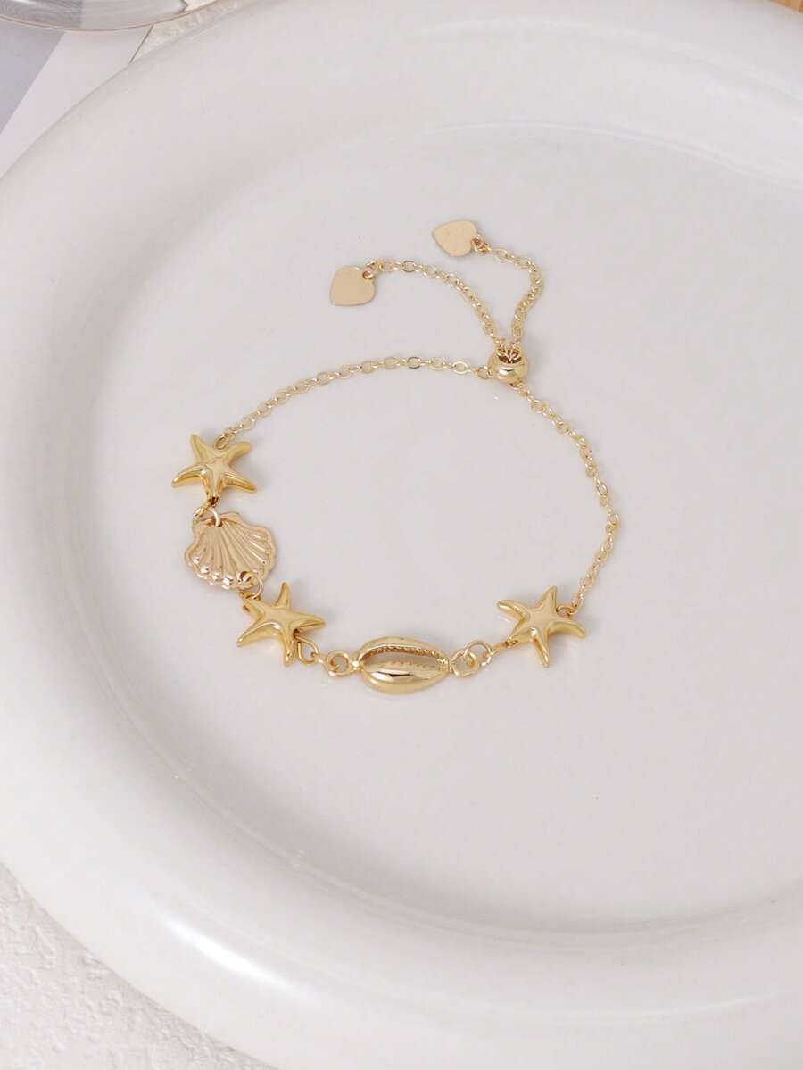 1pc Bohemian Ocean Shell, Star - Women Accessories Bracelet review and price