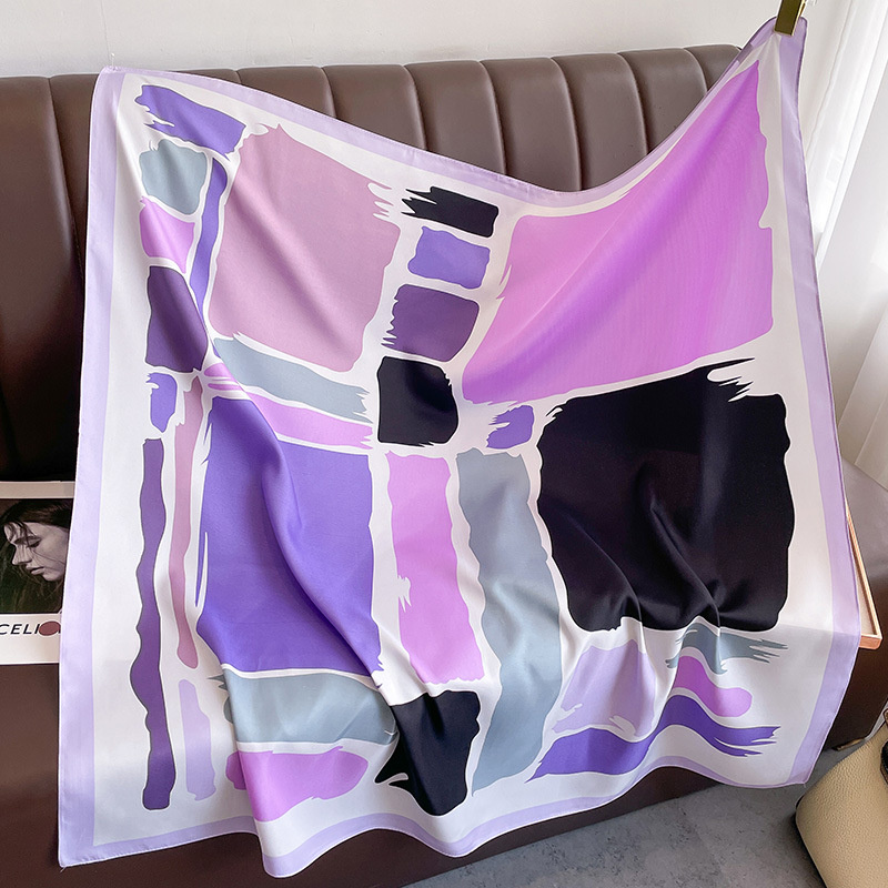 90*90cm Luxury Brand Silk Squa - Women Accessories Brands review and price