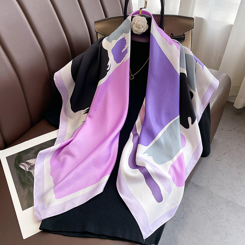 90*90cm Luxury Brand Silk Squa - Women Accessories Brands review and price