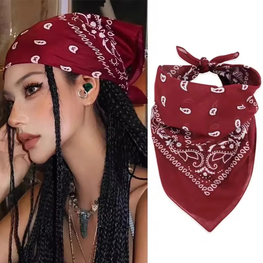 Retro Wine Red Square Bandana  - Women'S Accessories Go Outdoors review and price