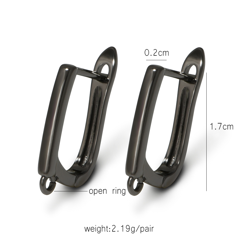 YANASI 1 Pair Gun Black  Brass - Women Accessories Earrings review and price