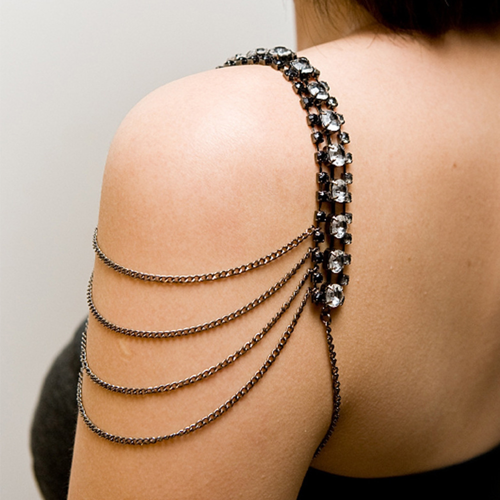 Stonefans Black Layered Should - Women Jewelry Accessories For Black Dress review and price