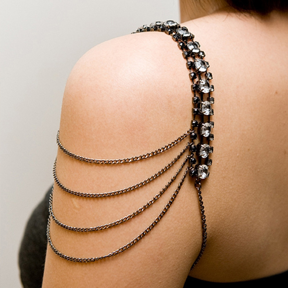 Stonefans Black Layered Should - Women Jewelry Accessories For Black Dress review and price