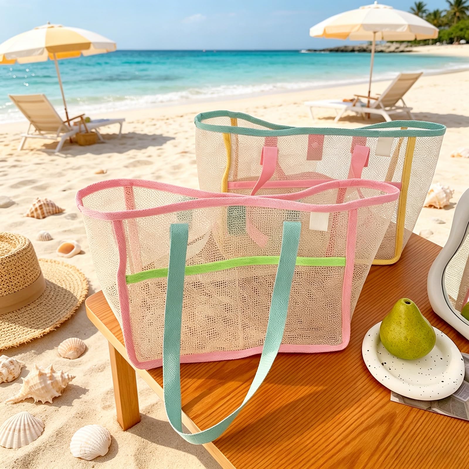 Beach Bags for Women Colorful  - Accessories Woman review and price