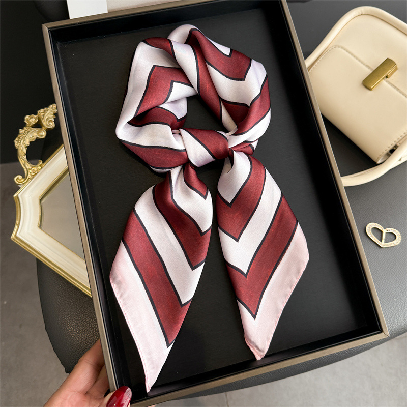 Satin Silk Geometric Stripe Pr - Women'S Vacation Accessories review and price
