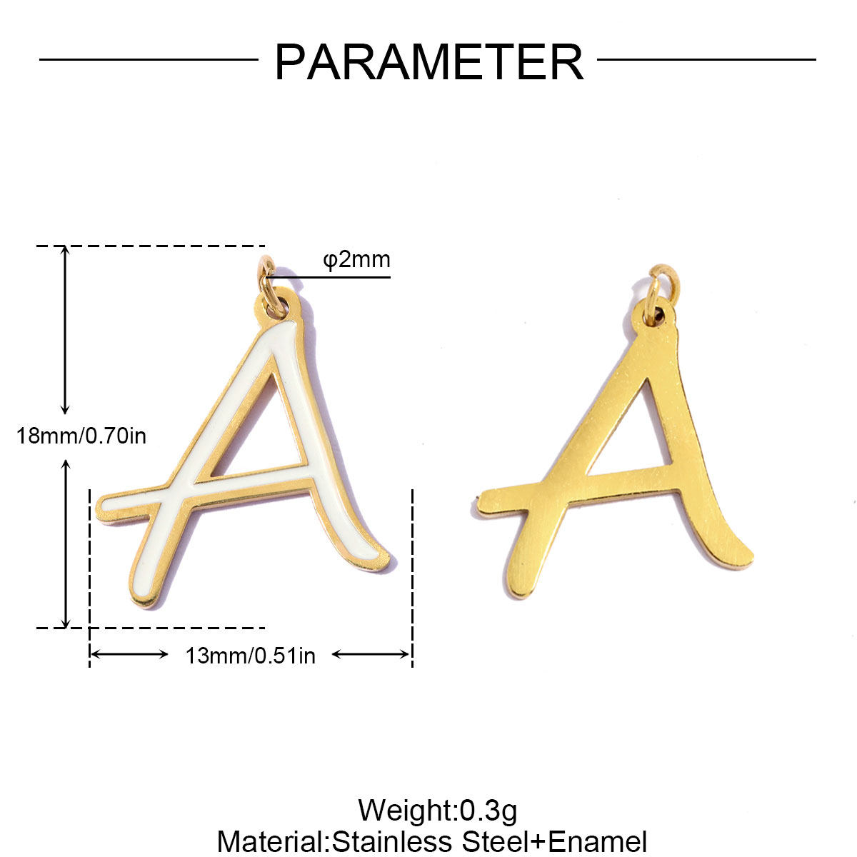 3pcs/Lot Stainless Steel Ename - Women Accessories Name In English review and price