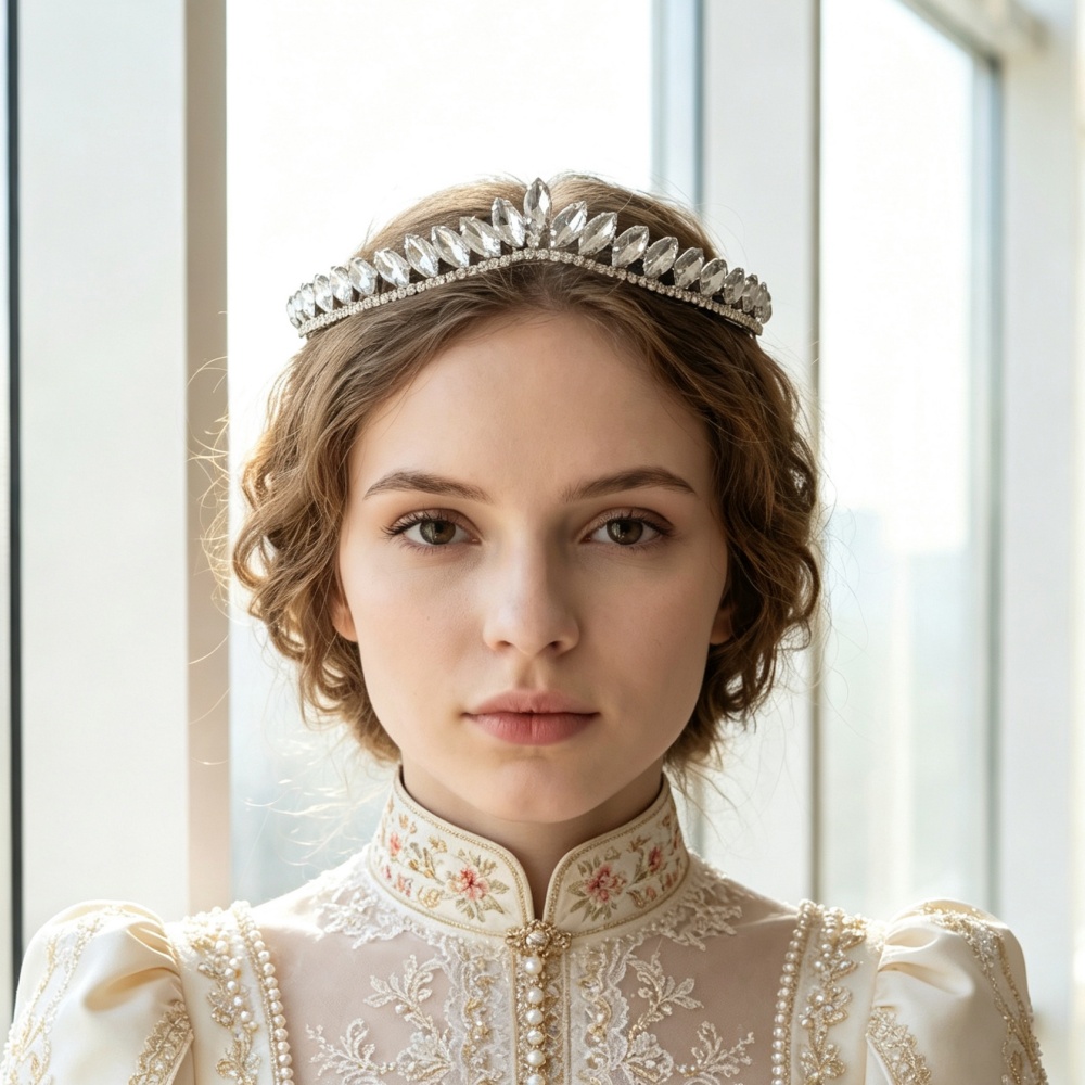 Minimalist Crystal Wedding Hai - Women Accessories For Wedding review and price