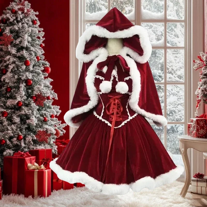 New Year Red Dress Cloak Cospl - Women'S Vacation Accessories review and price