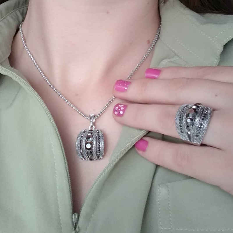 Size 6-10 Vintage Black Zircon - Women Jewelry Accessories For Black Dress review and price