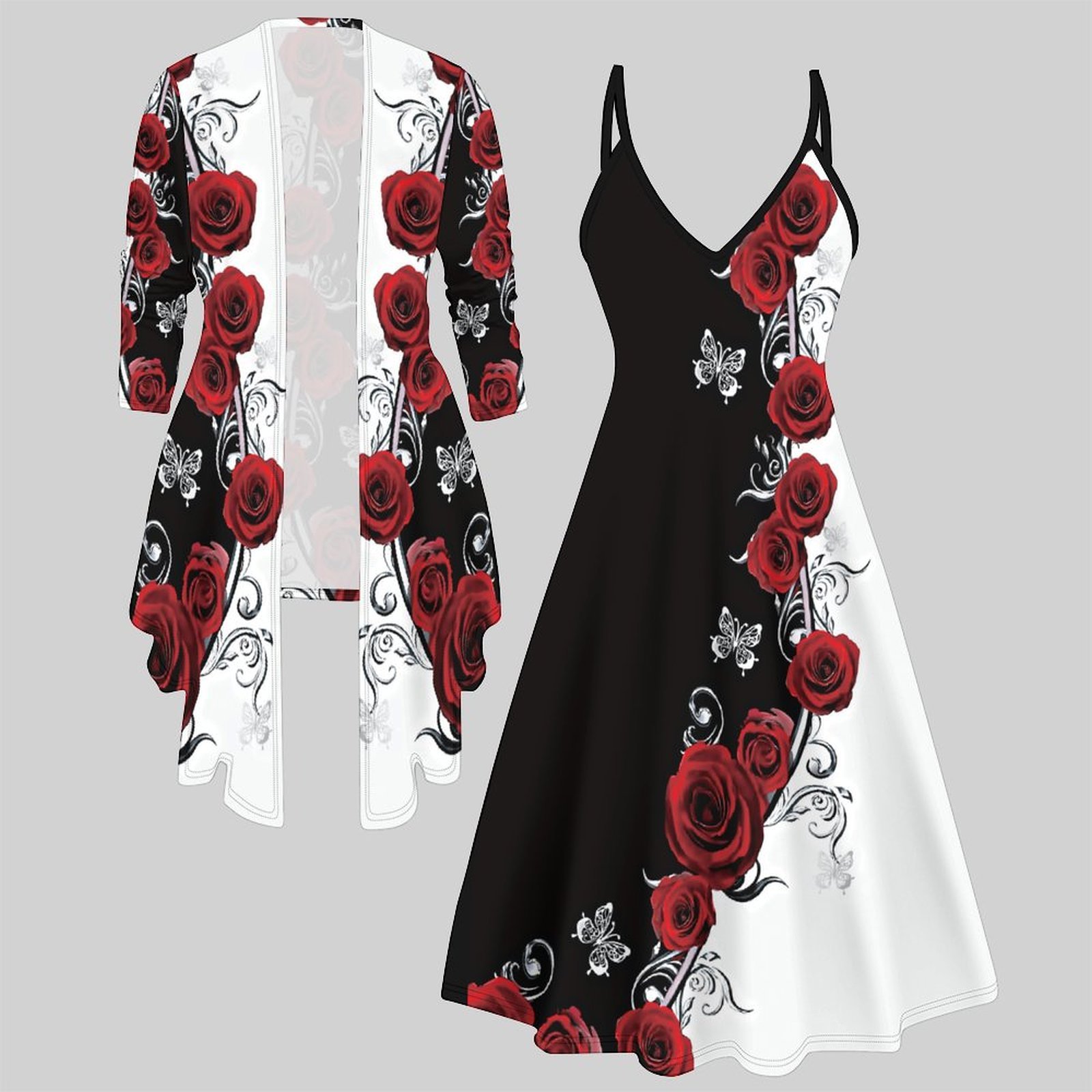 Print Two Piece Set Women Midi - Women'S Vacation Accessories review and price
