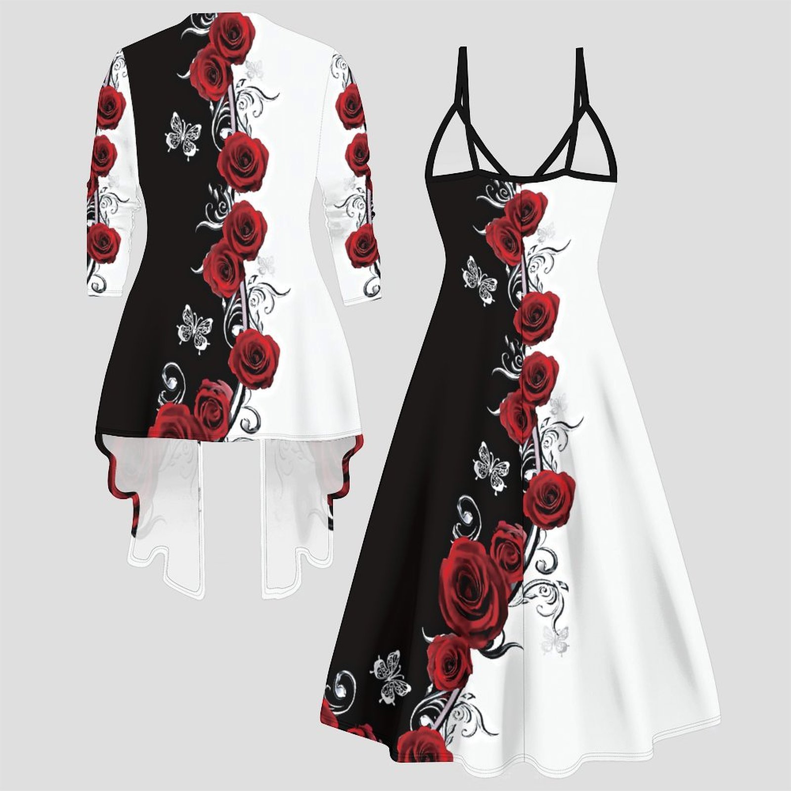 Print Two Piece Set Women Midi - Women'S Vacation Accessories review and price