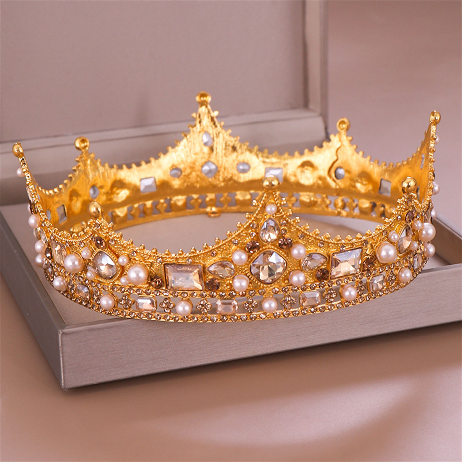 Bridal Crown Rhinestone Tiara  - Women Accessories For Wedding review and price